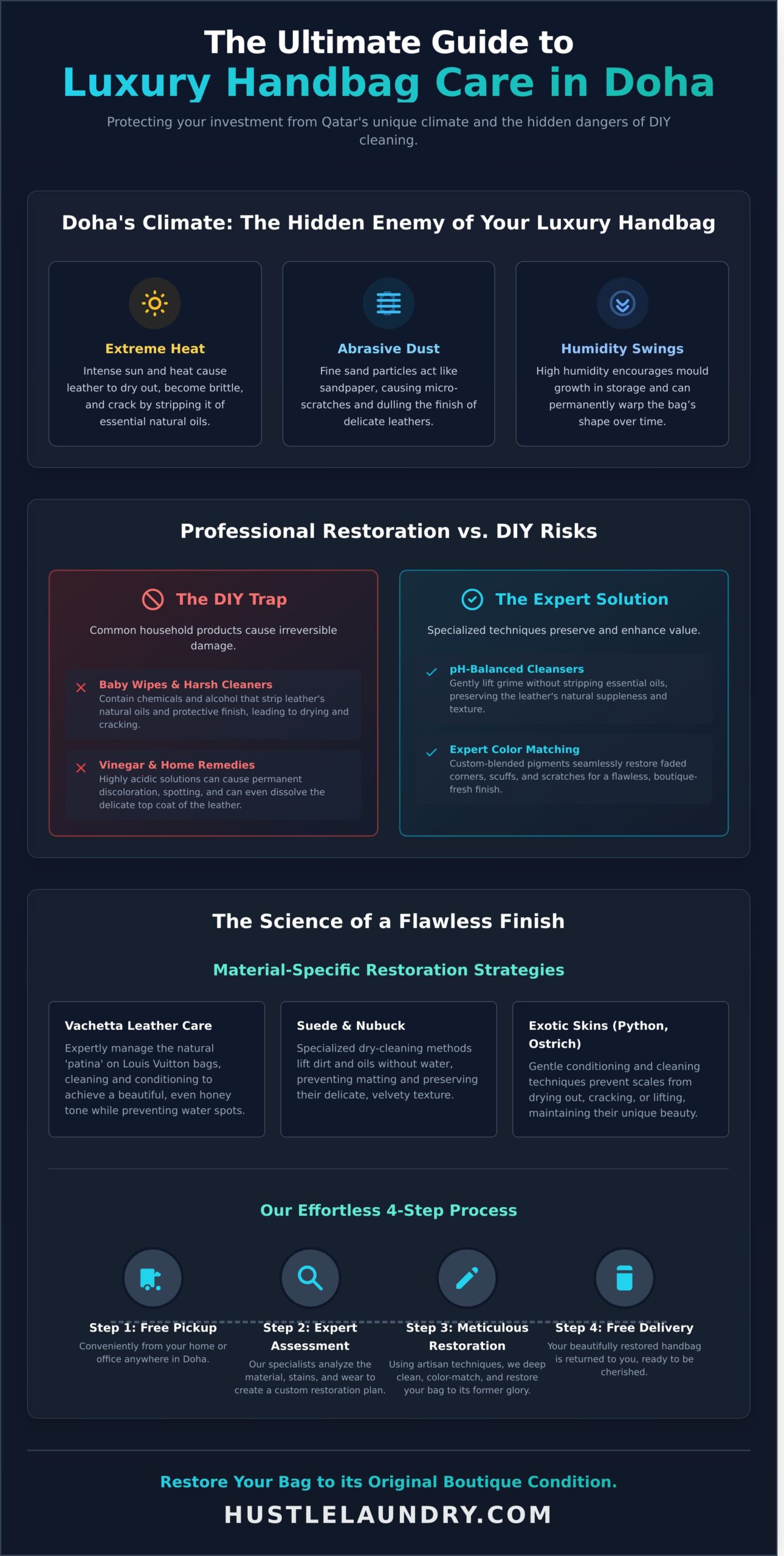 Handbag Cleaning and Restoration in Doha: The Ultimate 2026 Guide to Luxury Care